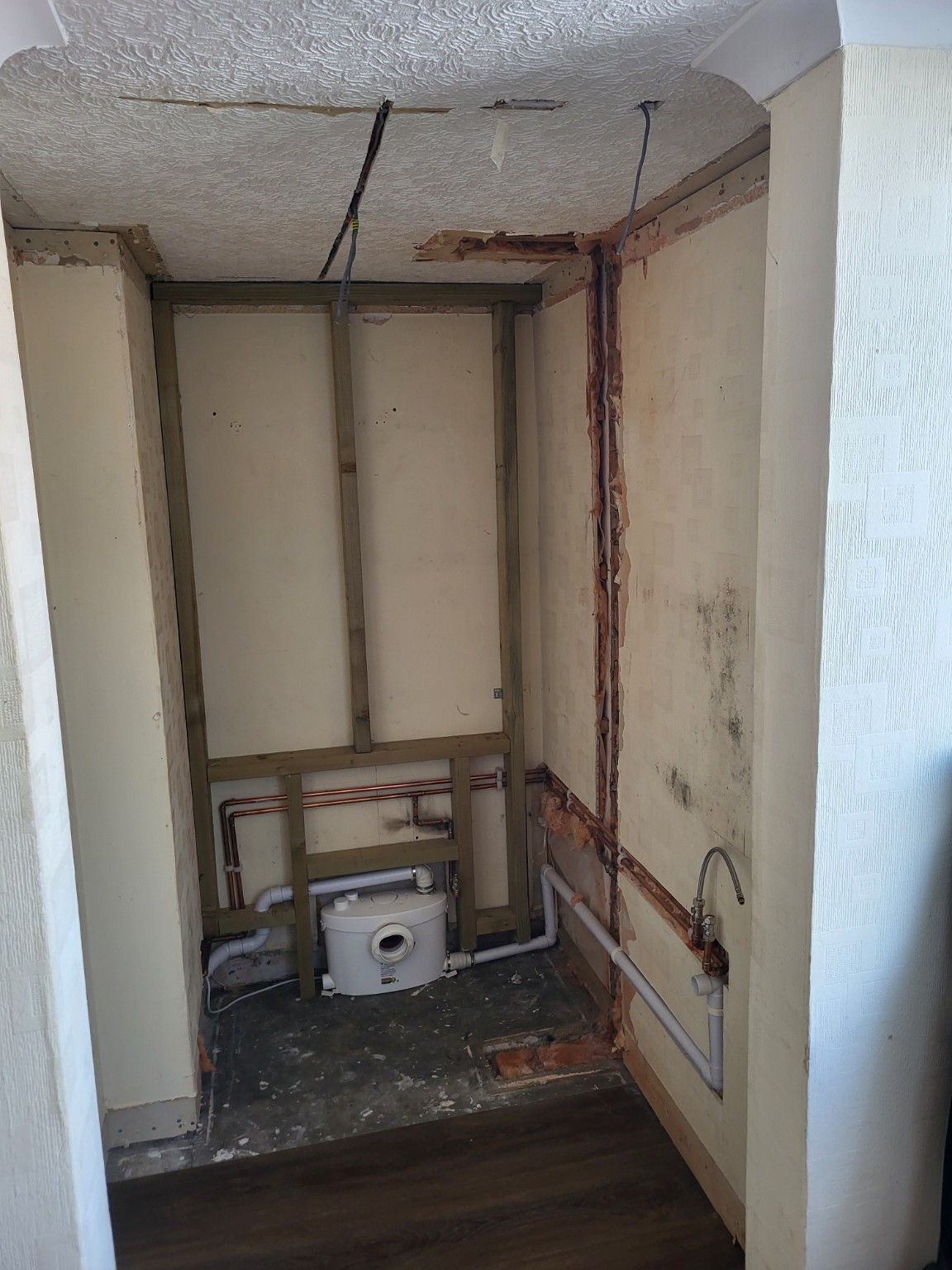 Downstairs Toilet Refurbishment - Earlier stage