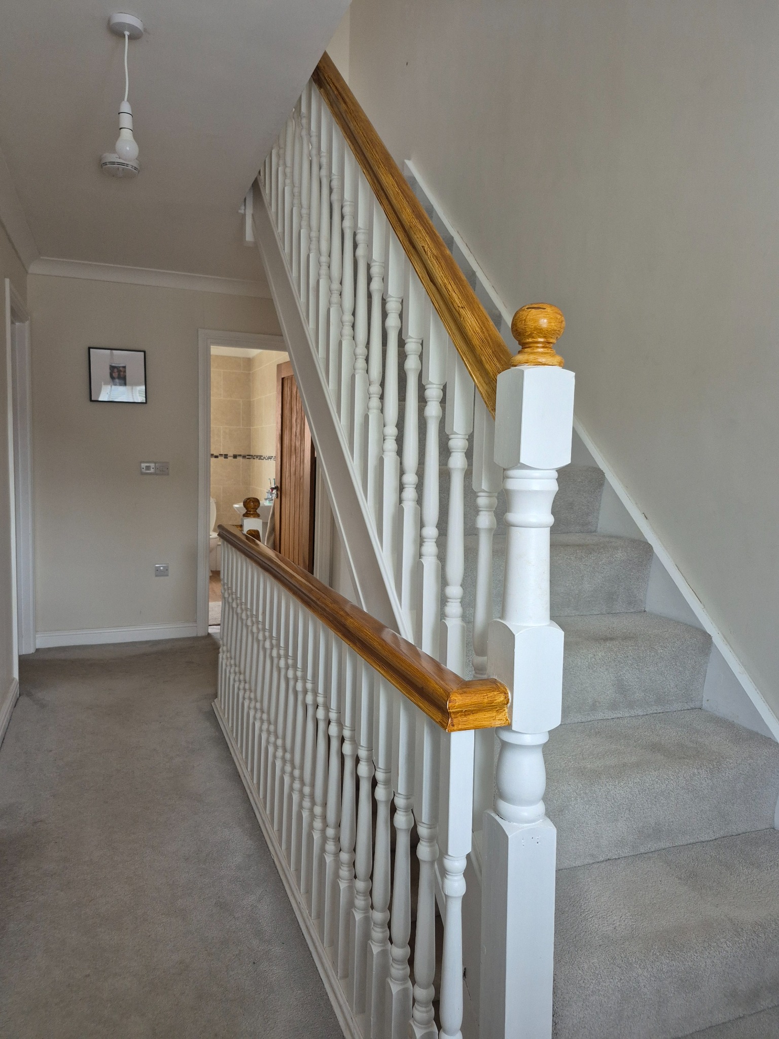 Hallway, Staircase Panelling & Decorating - Before