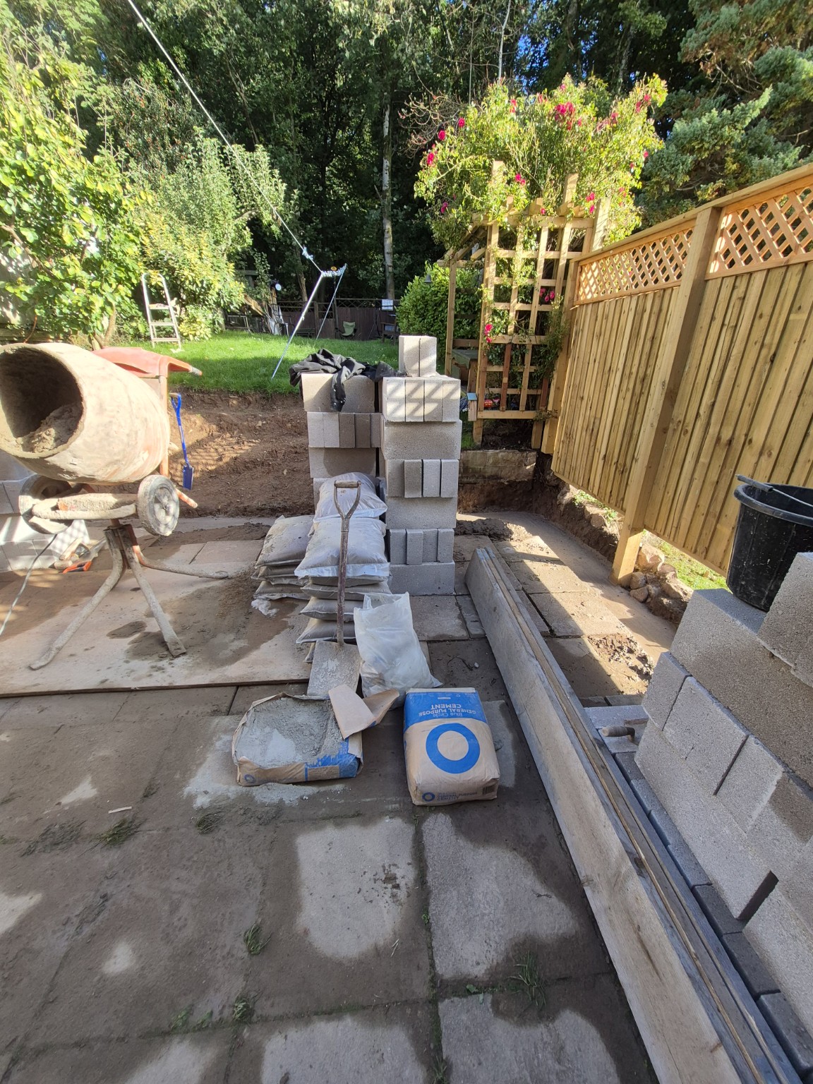 Landscaping & Patio Transformation - Earlier stage