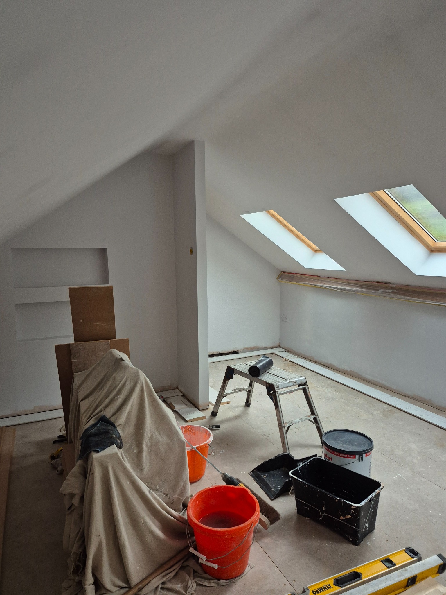 Attic Conversion & Bespoke Staircase - Construction progress