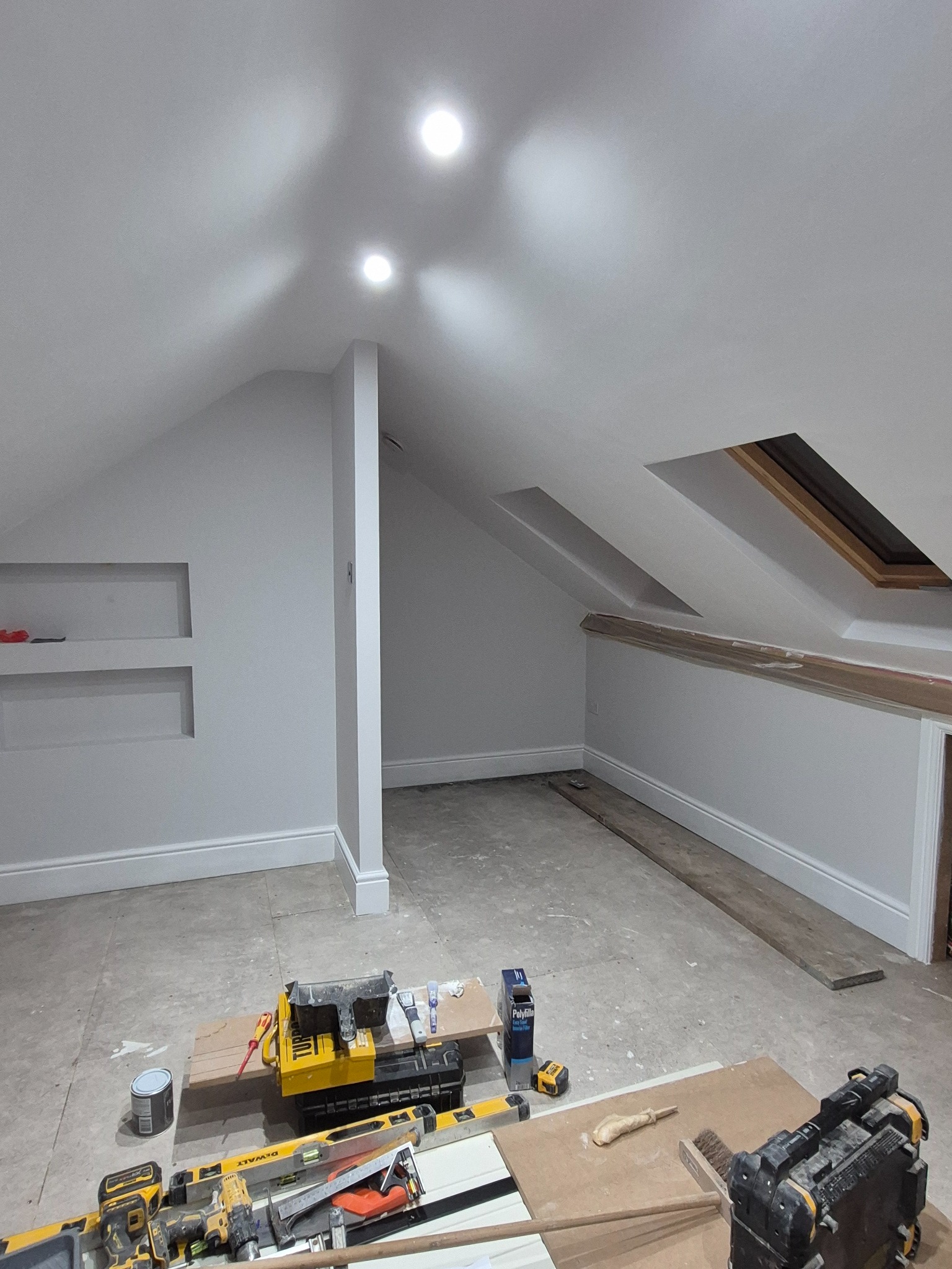 Attic Conversion & Bespoke Staircase - Fit-out stage