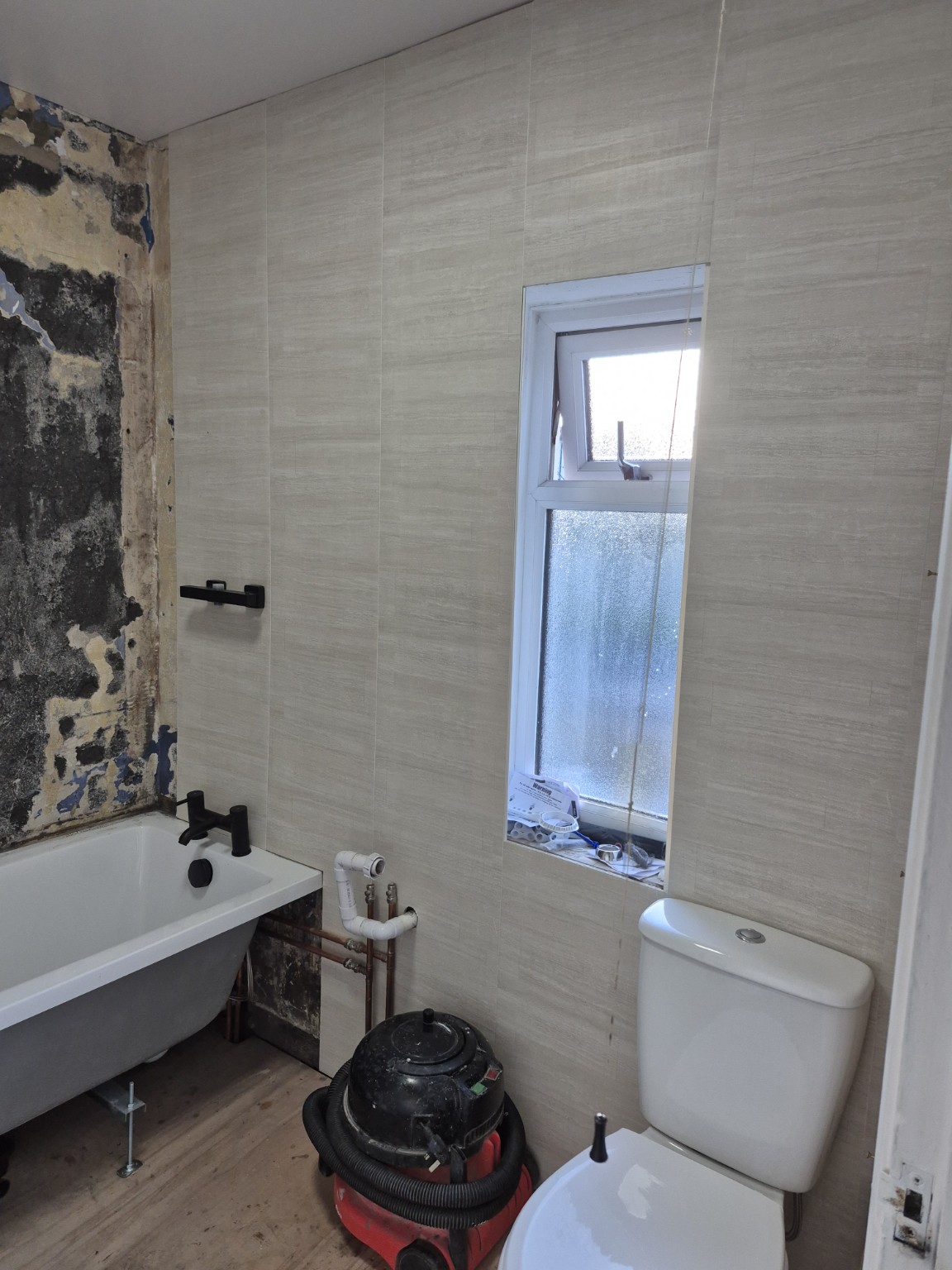 Contemporary Bathroom Refurbishment - During
