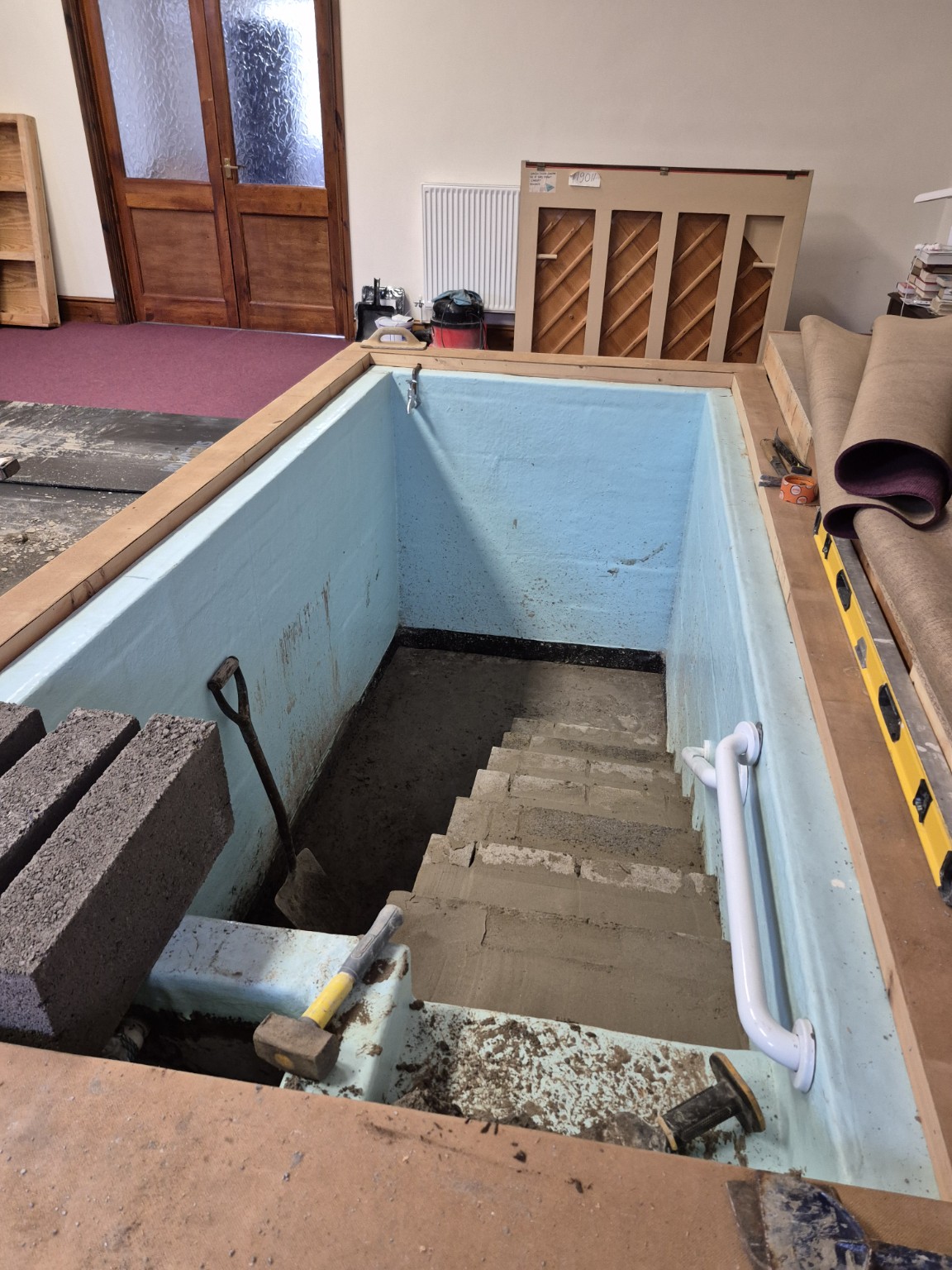 Baptistry Pool Refurbishment - Earlier stage