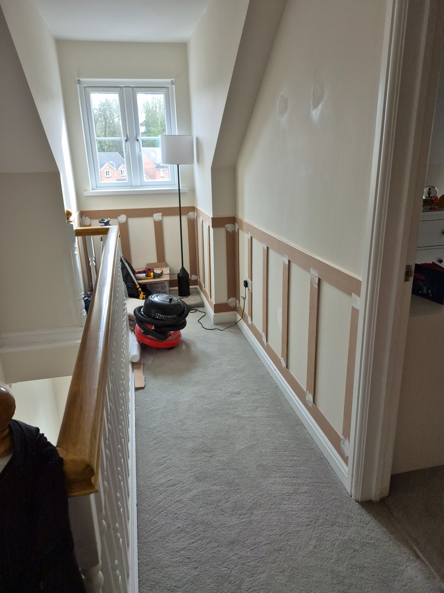 Hallway, Staircase Panelling & Decorating - Panelling fitted