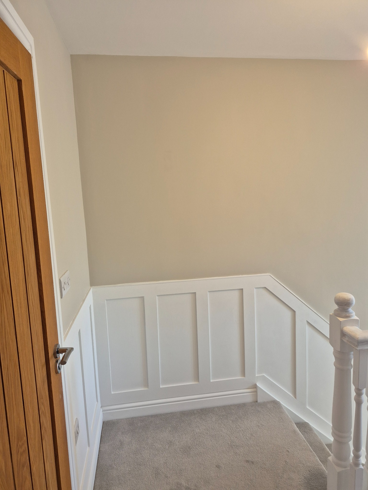 Hallway, Staircase Panelling & Decorating - Prepared for painting