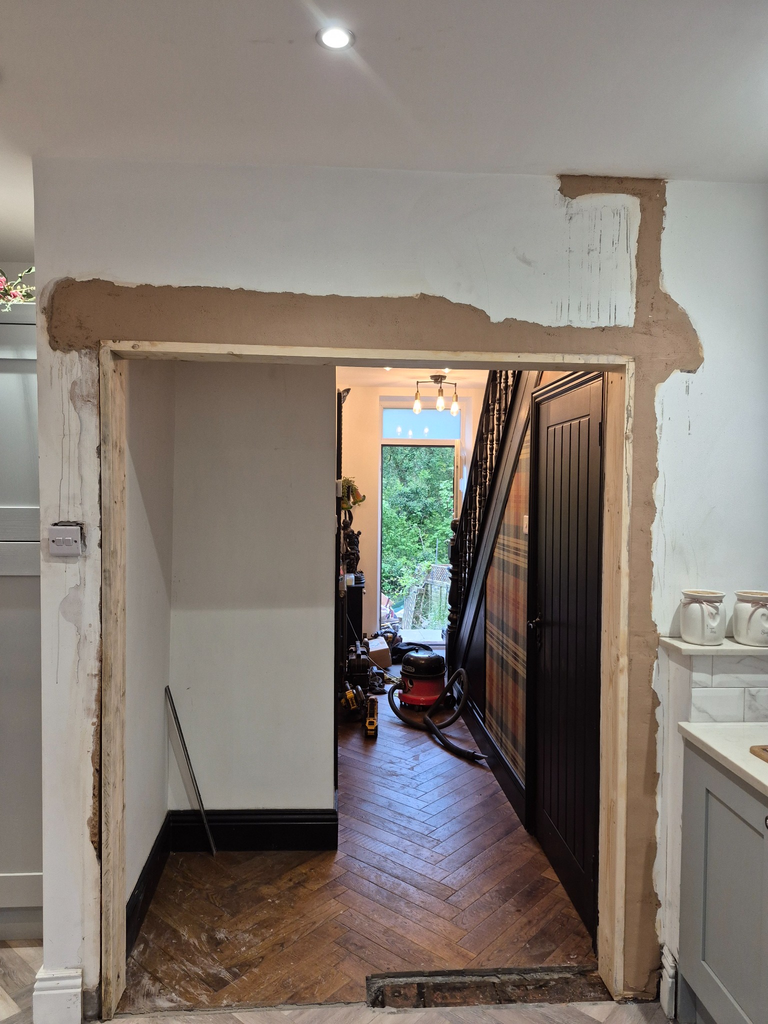 Interior opening and structural alteration work in progress by SRG - Limited