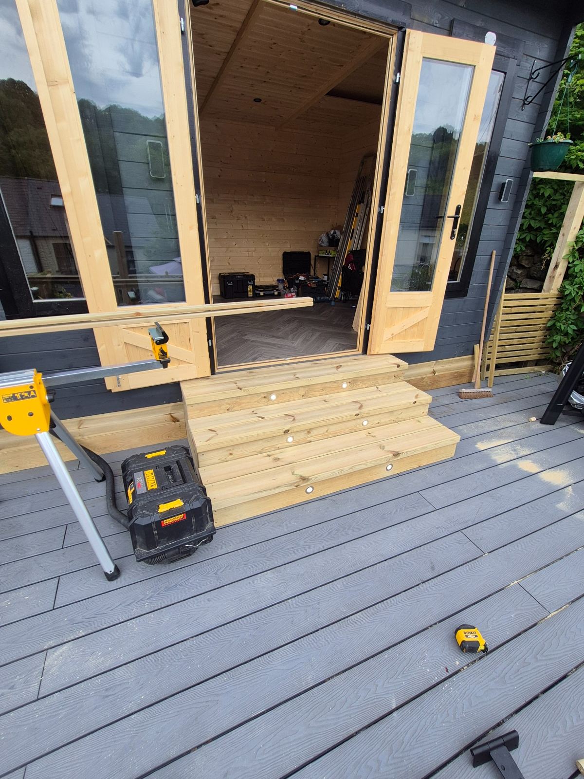 Garden room construction in progress by SRG - Limited