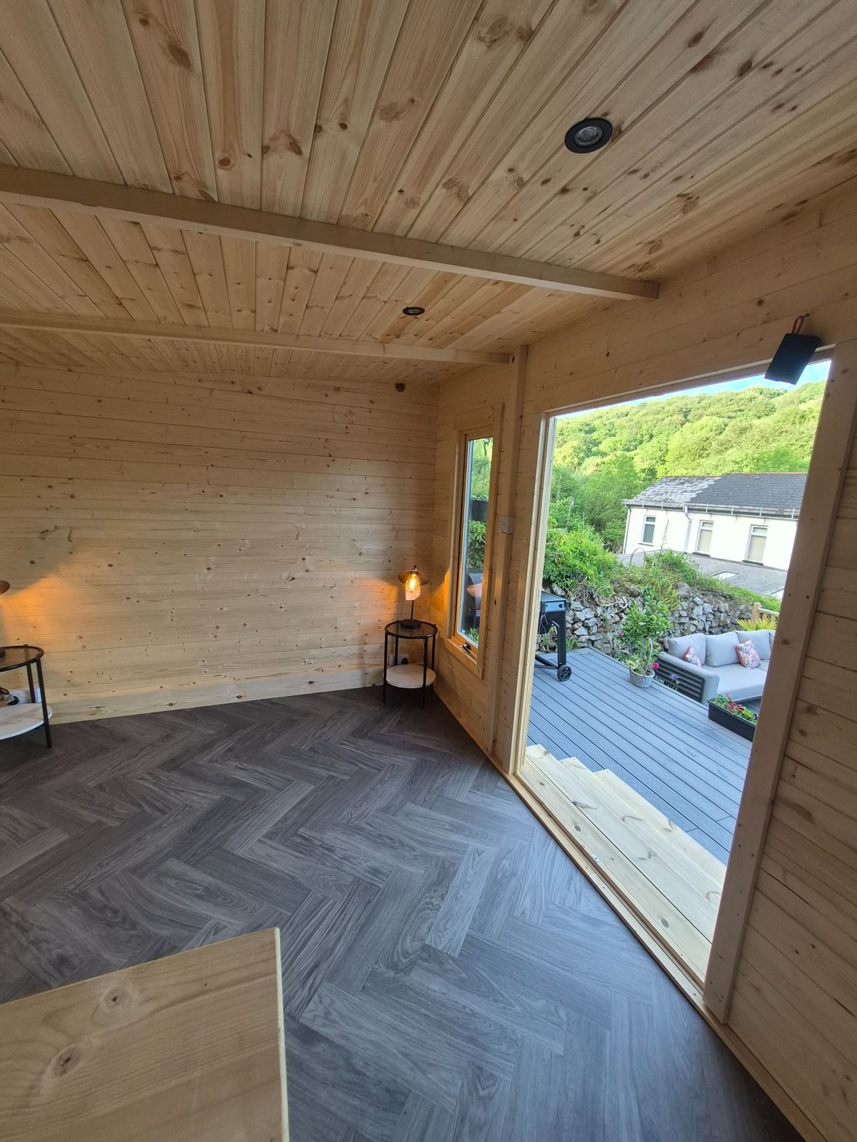 Finished garden room interior by SRG - Limited