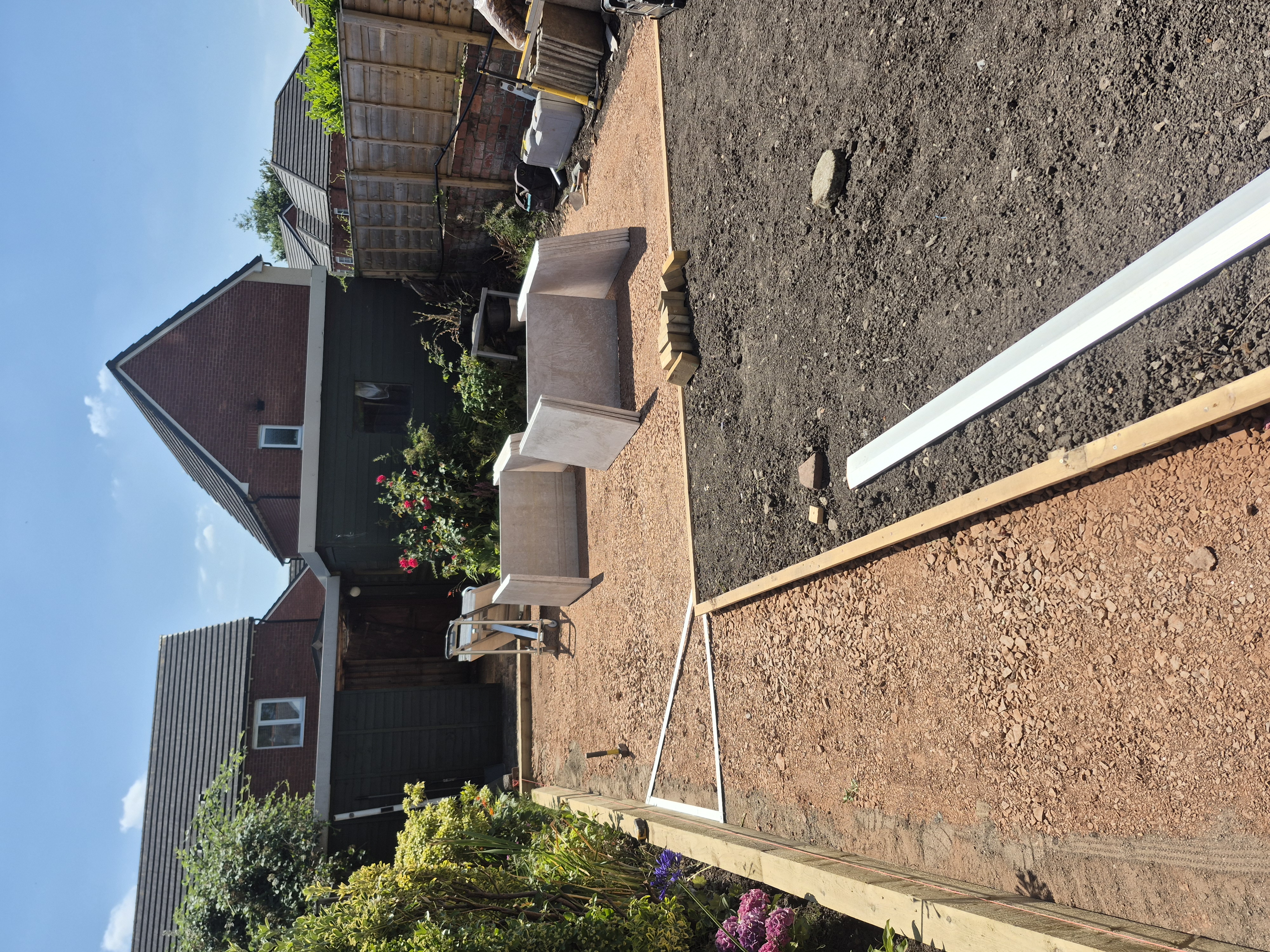 Garden Landscaping & Turf Transformation - During